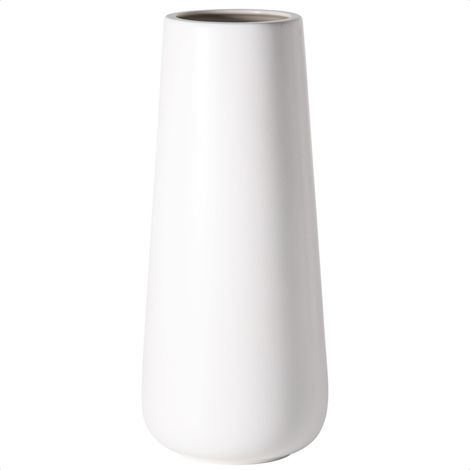 Vases à Fleurs en céramique Blanc Mat de 27,9 cm de Haut – Vase de décoration d'intérieur et Centre de Table pour Amis et Famille, Mariage, fête prénuptiale, Anniversaire, fête, baptême (1/5)