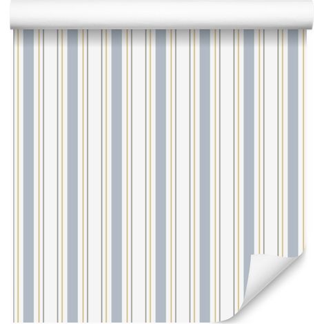 Bunte, vertikal gestreifte Tapete für Wohn- und Schlafzimmer, 50 x 1000 cm (1/5)
