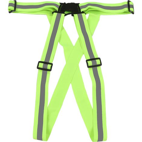 Gilet de sécurité réfléchissant unisexe, bande laser ajustable haute visibilité pour course à pied et marche nocturne. (1/5)