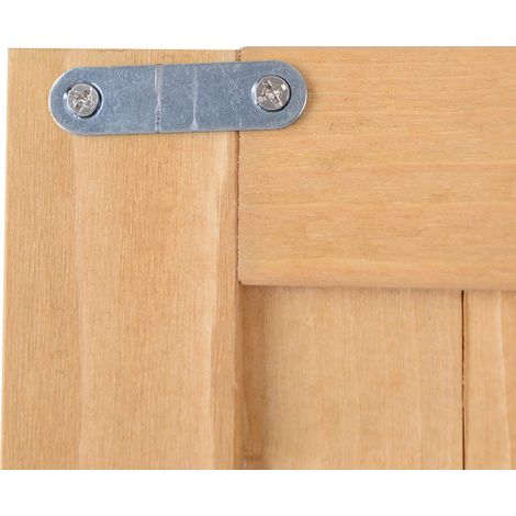 Abri de jardin en bois double porte, étagères intérieures et fenêtres, 127,5x50x164 cm (1/5)