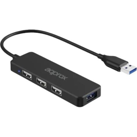 El APPC47 es un Hub USB de 3 puertos USB 2.0 y un puerto USB 3.0 de entrada, su
salida es USB 3.0. Diseñado para aumentar la conectividad de tu PC.
Es