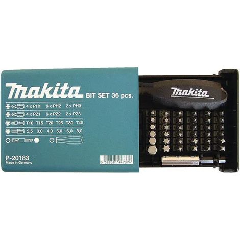 Utensile manuale Makita P 20183 38 pezzi supporto magnetico