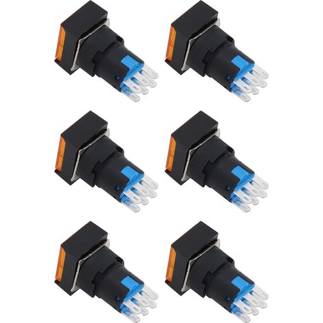 Momentaner Drucktaster mit Selbstverriegelungsfunktion, sicherer Industrie-Steuerschalter, AC 0–240 V (1/5)