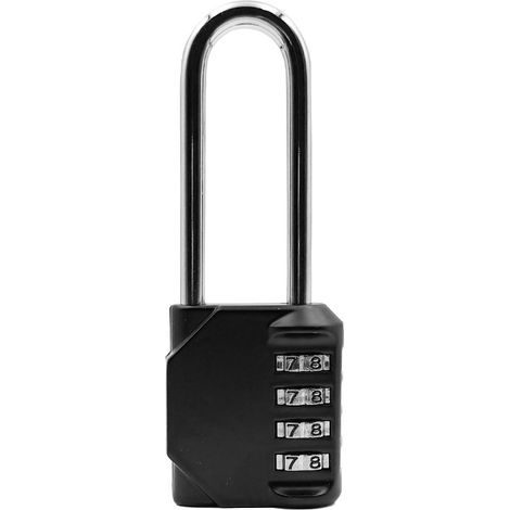 Cadenas à combinaison à barre allongée pour casiers et valises   -   Lot de 2 (1/2)