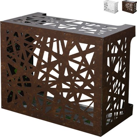 Cubierta para aire acondicionado Cubierta para aire acondicionado Artist Bronce Marrón Corten en aluminio L86 x P44 x H68 cm (1/5)