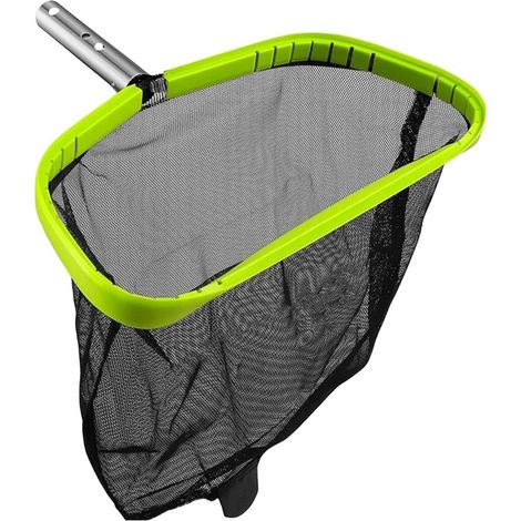 Écumoire de piscine professionnelle en maille de profondeur avec poignée en aluminium renforcé pour un retrait efficace des feuilles et des débris fins, manche en aluminium (1/4)