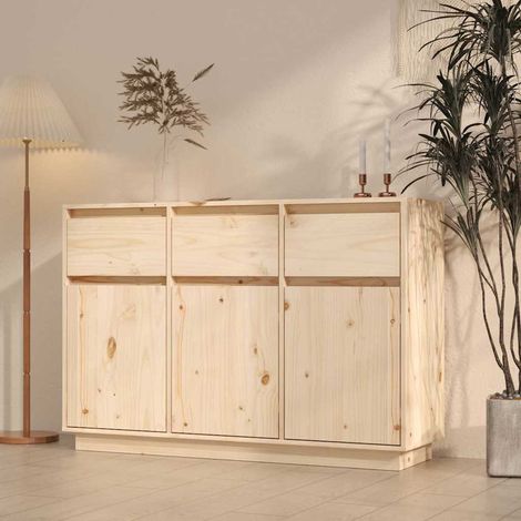 Sideboard 111x36x75 cm Massivholz Kiefer