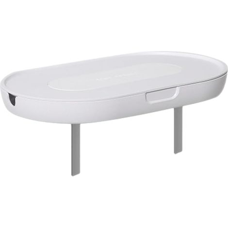 Étagère Murale Support Pratique et Design Simple en Plastique sans Perçage Blanche pour Prise Électrique pour Espace Intérieur et Chambre (1/5)