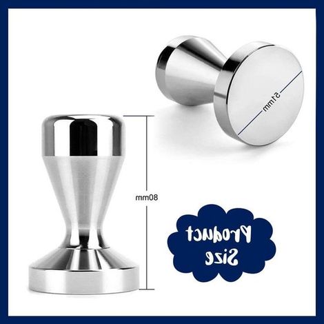 Prensador de café - base de acero inoxidable de 51 mm - apto para portafiltro de espresso (1/5)