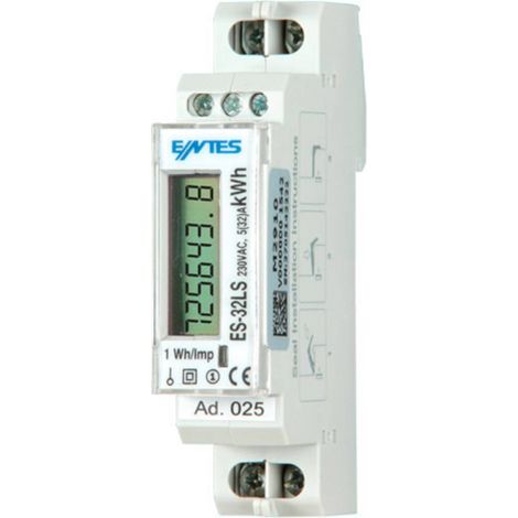 ENTES ES-32LS ES-32LS Compteur d'énergie monophasé numérique conformité MID: non 1 pc(s) Q750302 (1/2)