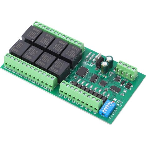 8-Kanal-RS485-Schnellreaktions-Relaismodul mit Selbstverriegelung und Hardware-Reset-Funktion, 24 V DC (1/5)