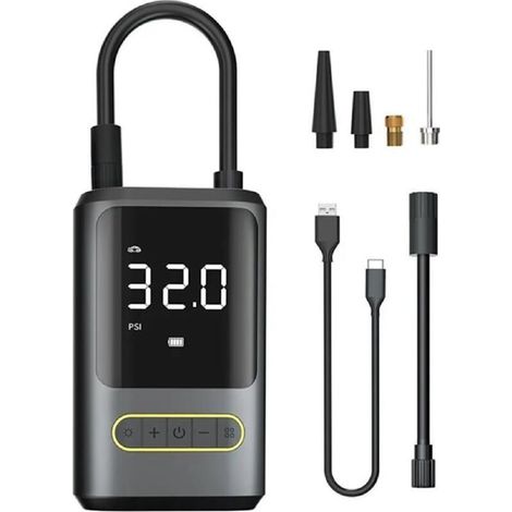 Gonfleur d'air portable, gonflage rapide, 150 psi, sans fil, 12 V CC, automatique (1/5)