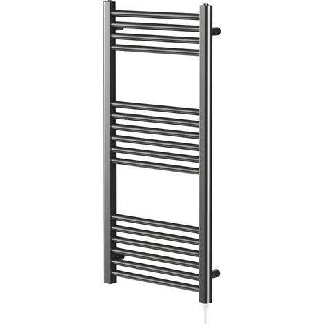 Colore Gunmetal Grey 1000mm x 500mm Straight Electric Heated Towel Rail (1/5)