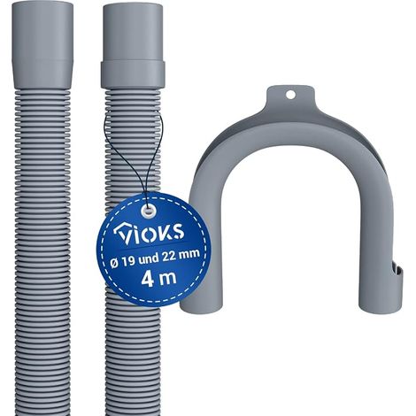 Tuyau de vidange 19-22 Gerade 4,0 Meter gris (1/5)