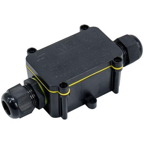 boîtes de jonction étanche IP68, connecteur d'éclairage extérieur de boîte de jonction à 2 voies, connecteur de câble étanche externe de presse-étoupe en plastique de 4 mm à 11 mm