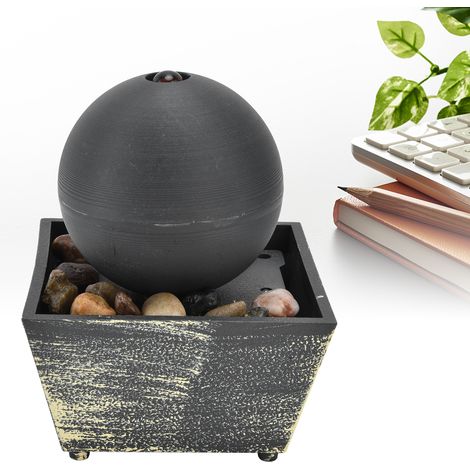 Fontaine à eau décorative USB 3V avec grande boule, symbole de prospérité et de circulation d'eau. (1/5)