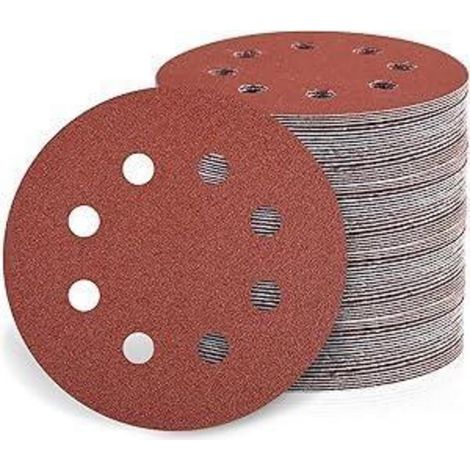 Schleifscheiben 115mm Klett Exzenterschleifer 8 Loch Körnung 180 (1/5)