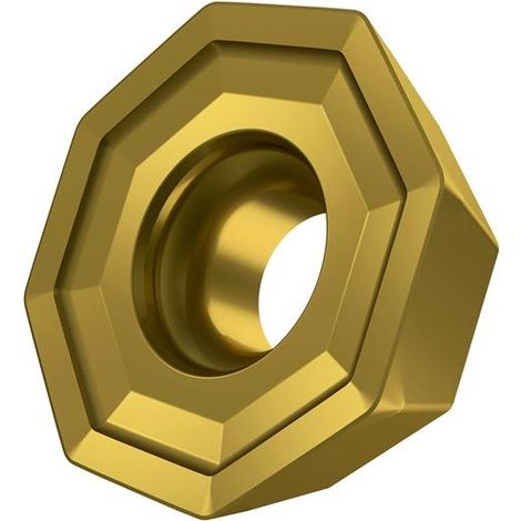 Fräswendeschneidplatte ISO ODMT 0504ZZN:M8340 D.4,4mm PVD beschichtet Farbe Gold (1/2)