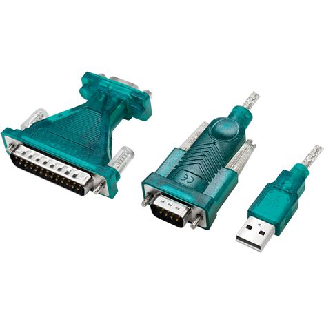 Adaptador LogiLink USB 2.0 a RS232 - DB9, DB25, Win 11, para dispositivos antiguos (1/5)