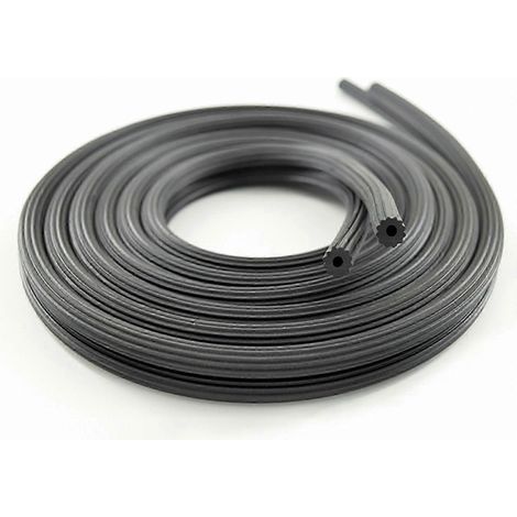 Ruban de tuyau en caoutchouc de 3 mm de diamètre, rouleau de 30 mètres, pour le remplacement des moustiquaires et accessoires. (1/5)