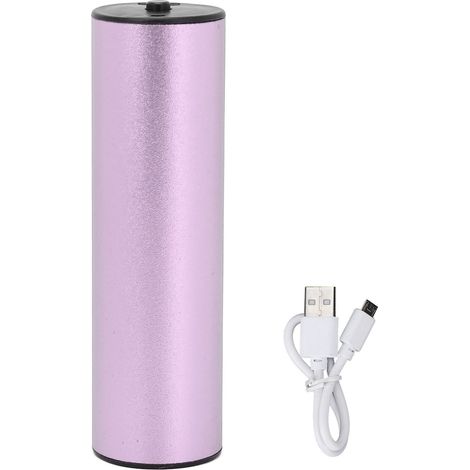 Chauffe-mains électrique portable rechargeable rapide, batterie 2000mAh grande capacité, mini chauffe-paume violet (1/5)
