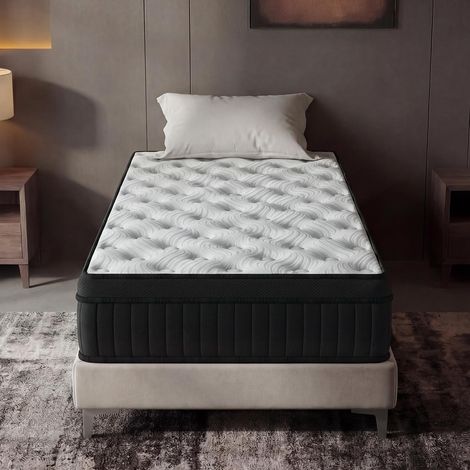 DEWINNER Matelas 90x190 cm, Épaisseur 30 cm, Hybride Matelas à Ressorts ensachés, Mousse a Memoire de Forme Haute Densite, Matelas 1 Places, Fermeté Moyenne, Certifié Oeko-TEX (1/5)