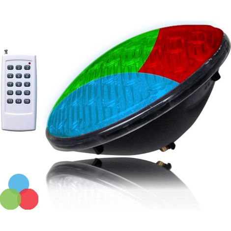 Ampoule de piscine, LED, Par56, 9W, 500lm, RGB multicolore, IP68, Ø176x6cm EDM 97902 (1/3)
