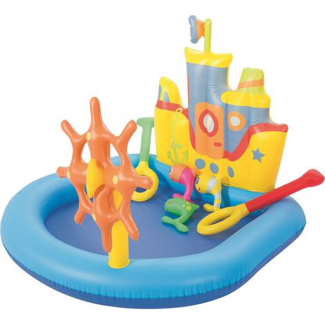 BESTWAY Juego de agua barco remolcador 140x130x104cm (1/4)