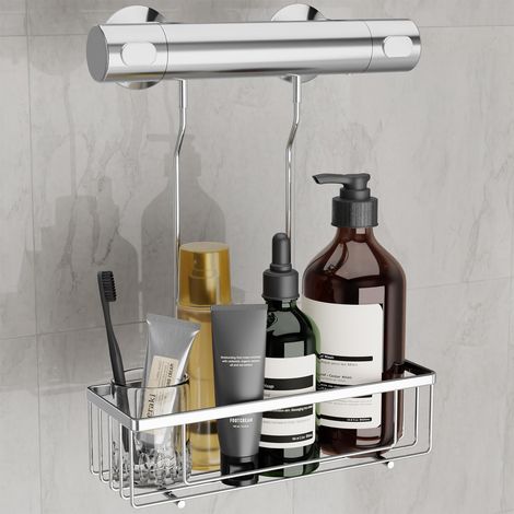 ZOLGINAH Estante de baño Estante de ducha Estante de ducha colgante Estante de almacenamiento de ducha Estante de jabón de ducha Estante de ducha colgante (1/5)