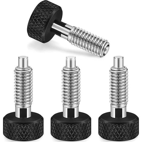Piston à ressort rétractable manuel avec verrouillage M6 pour boîte à outils roulante, filetage 1/4 pouce-20, 0,5 pouce. (1/5)