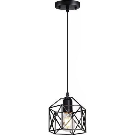 Industrielle Pendelleuchte, E26-Fassung, Vintage-Pendelleuchte im Landhausstil für Barbeleuchtung (1/5)