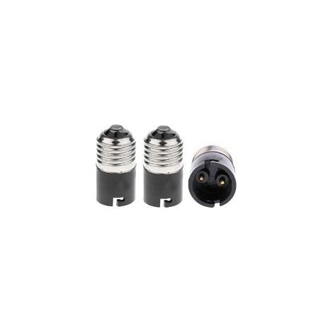 FINELED E27-auf-B22-Glühbirnen-Adapter – Konverter, E27-Edison-auf-B22-Bajonett-Glühbirnensockel-Konverter (3er-Pack) (1/5)