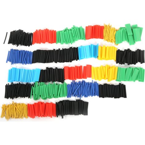 Gaine thermorétractable colorée 1060 pièces, manchon de câble rétractable, accessoire de protection pour fils électriques