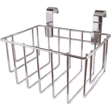 Panière chromée pour sèche serviette tube rond (1/4)