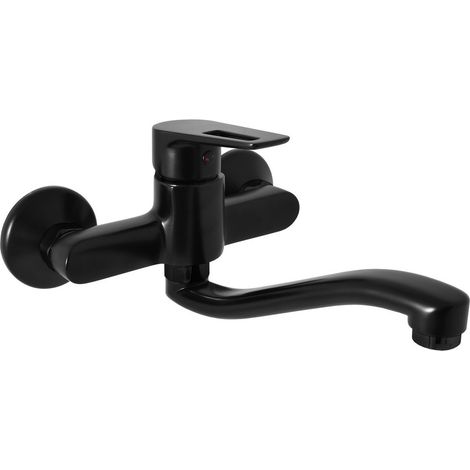 Mitigeur évier RAV SLEZÁK Colorado avec bras articulé 100 mm noir mat CO201.0/26CMAT (1/2)