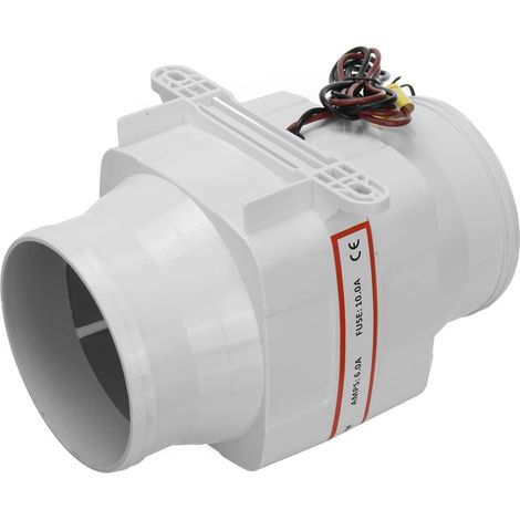 ventilateur soufflant Souffleur d'air électrique Turbo ventilateur 12V 270CFM ventilateur d'extraction à baril droit de 4 pouces compact et économe en énergie (1/5)