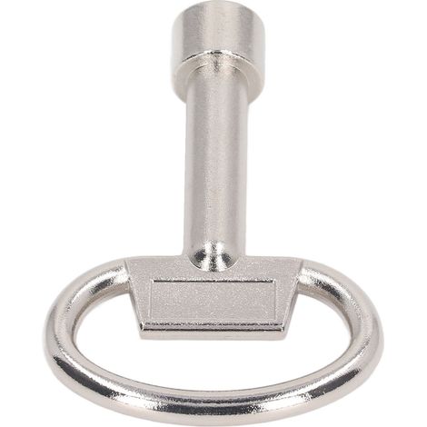Clé triangulaire à douille en alliage de zinc chromé, disponible en version suspendue. Clé triangulaire pour armoire. (1/5)