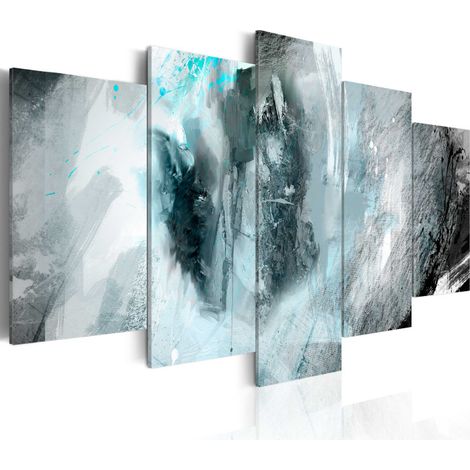 Tableau Imprimé "Lune Bleue" 50 x 100 cm (1/2)