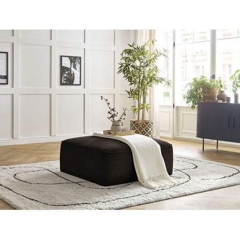 BOBOCHIC - Pouf LEOPOLD velours côtelé Marron (1/5)