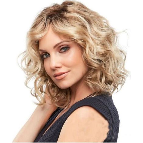 Perruque - Blonde Courte - Fibre Synthétique - Bonnet Ajustable - 1 Pièce