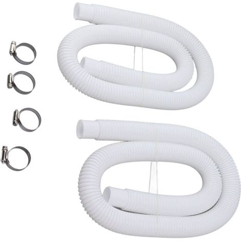 Tuyaux de rechange avec colliers de serrage pour pompes de piscine de 130, 135, 150 et 4 000 litres,de (1/4)