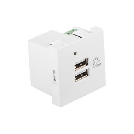 Energía Smart Home USB 3680W LANBERG AC-4545-2XUSB2.1-W Nº de (1/4)