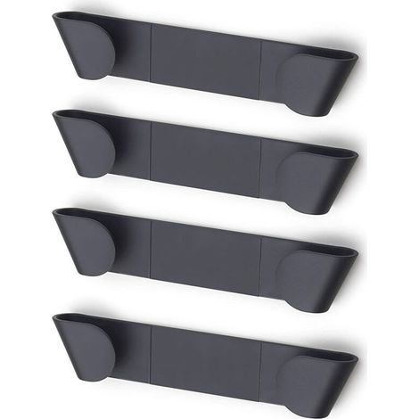 4er-Set Topfdeckelhalter für Schränke – Schwarz (1/4)