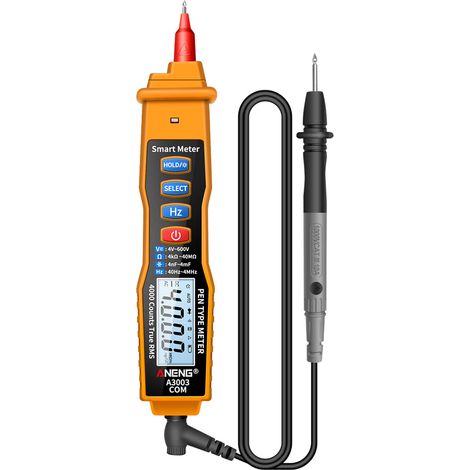 Nannigr Multimètre stylo A3003 jaune TRMS sans pile