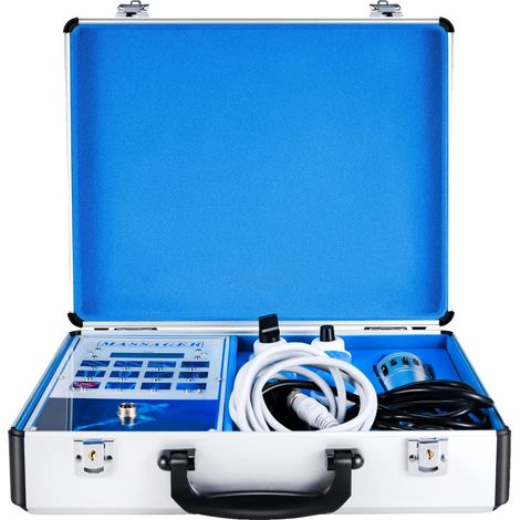 Stoßwellentherapie-Massager, Schmerzlinderung, tiefe Muskelentspannung & verbesserte Mobilität mit 12 Stufen, 7 Massageköpfen,, EU-Stecker 220V (1/2)