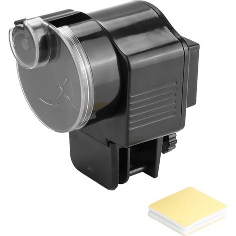 Distributeur Automatique de Nourriture pour Aquarium Noir Timer 2 Portions pour Aquarium Domicile (1/5)