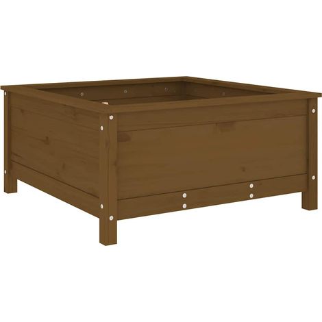 Maison Exclusive - Fioriera da Giardino Ambra 82,5x82,5x39 cm Legno Massello Pino