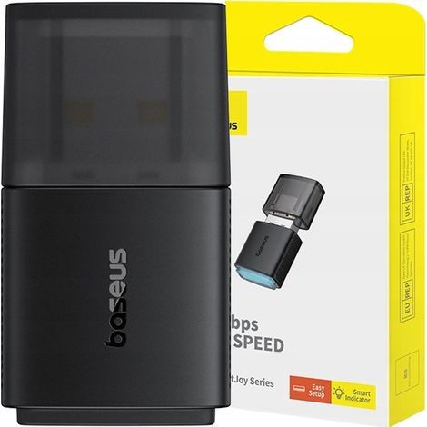 Scheda di rete WiFi esterna USB 2.4GHz 300Mb/s nera (1/5)