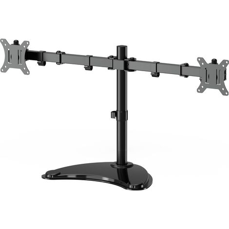Support de bureau pour écran Gembird MS-D2ST-02 (rotation, inclinaison, pivotement). 13"-32". Noir. (1/5)