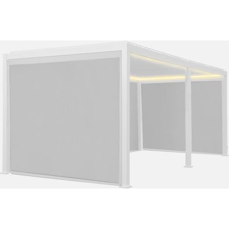 Pergola bioclimatica elettrica 3x6m in alluminio con LED + 4 tende 3m (1/5)
